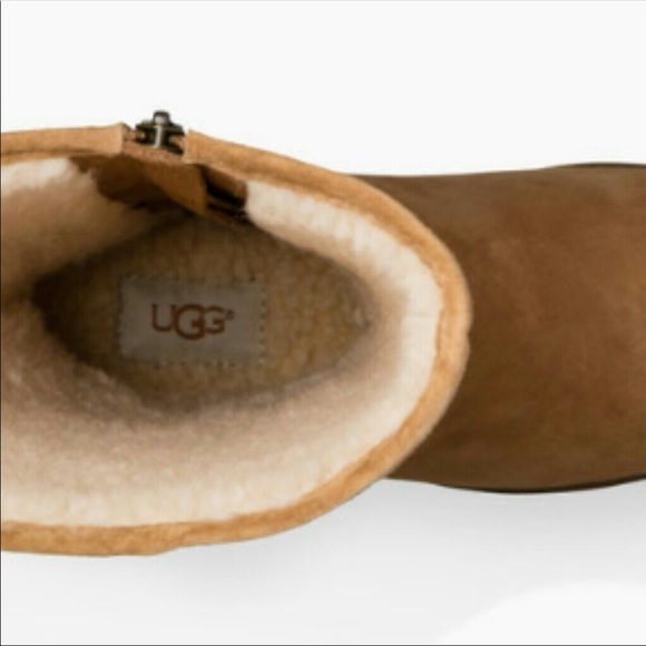 UGG Authentic Linford Chestnut Suede Boots ❄️🔥 - Picture 4 of 4